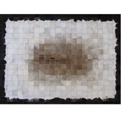 RUG · B O R D E R E D · COWHIDE