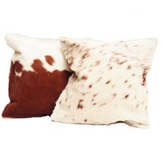 PILLOW · BROWN COWHIDE · MEDIUM