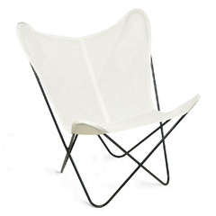 BUTTERFLY CHAIR · O U T D O O R · WHITE