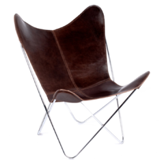 BUTTERFLY CHAIR · V A Q U E T A · BROWN - buy online