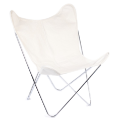 BUTTERFLY CHAIR · C H R O M E · CANVAS - buy online