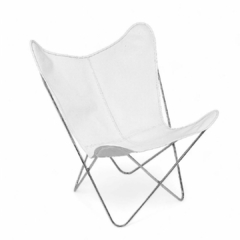 BUTTERFLY CHAIR · L E A T H E R · BLACK (copia) - CALMA CHICHA