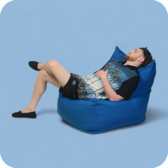 BEANBAG ONE · O U T D O O R · BLUE - online store