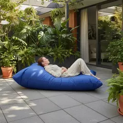 PUF / EXTERIOR / RECTANGULAR / AZUL en internet