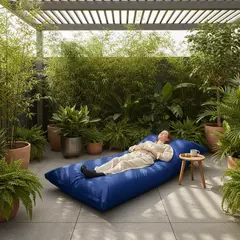 PUF / EXTERIOR / RECTANGULAR / AZUL - CALMA CHICHA