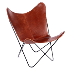 BUTTERFLY CHAIR · V A Q U E T A · BROWN