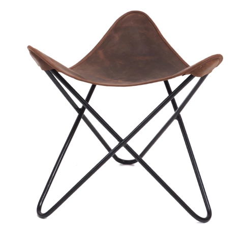 TRIPODE / ASIENTO CUERO ENGRASADO / HABANO