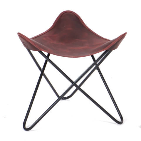 TRIPODE / ASIENTO CUERO ENGRASADO / TINTO