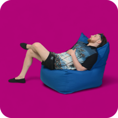 BEANBAG ONE · O U T D O O R · BLUE