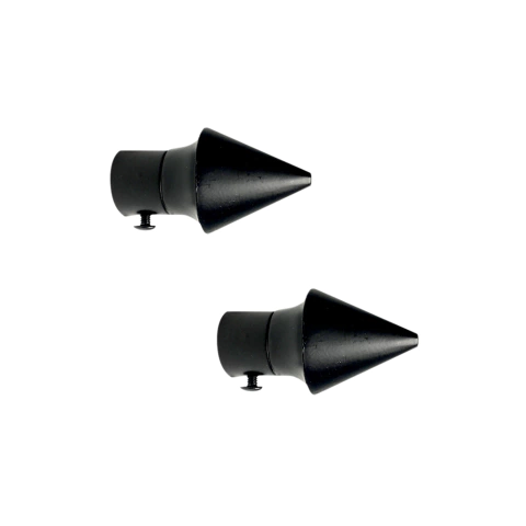 Par de terminales de hierro para barral 3/4 mm. modelo Cono