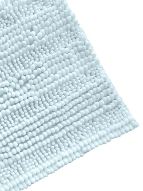 Alfombra de Baño Chenille Soft Duo Celeste 35x50 cm en internet