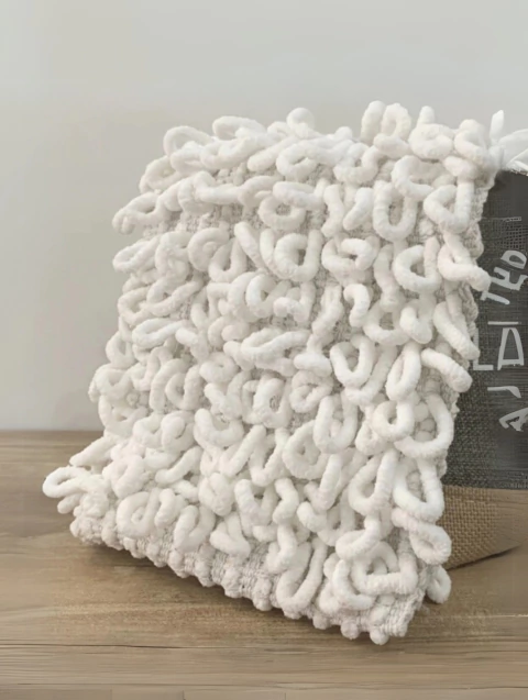 Alfombra algodon MIKA 40X60cm blanco - comprar online