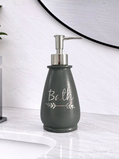 Dispenser De Baño Jabon Liquido Vidrio Arrow Gris