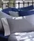 Sábana Queen 100% Algodón Rayas Azul - Decorinter-Renová con Diseño
