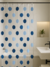 Cortina de Baño Pvc Ball Azul - comprar online