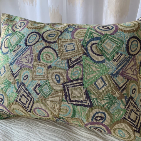 Funda Almohadón 40x70 cm jacquard Geometrico - comprar online