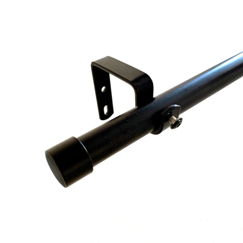 kit Barral 3.00 cm. negro Soporte Simple Hierro Baltik