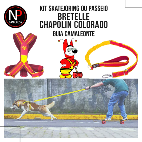 KIT SKATEJORING UNO CAMALEONTE - BRETELLE CHAPOLIN COLORADO