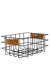 Canasta agarre cuero negra - comprar online