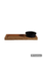 Tabla para picada con salsera color negro - comprar online
