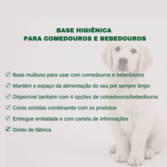 Kit 3 Un Base Higiênica Com Comedouro E Bebedouro Gato Alto Anti-formiga 140ml - loja online