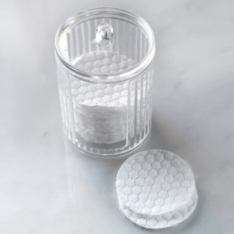 Porta discos de algodón Zig Zag