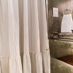 Cortina de baño Juana off white 180 x 190