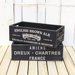 Cajón California grande negro
