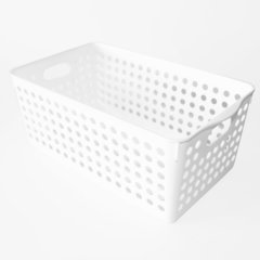Canasta básica mediana blanca - comprar online