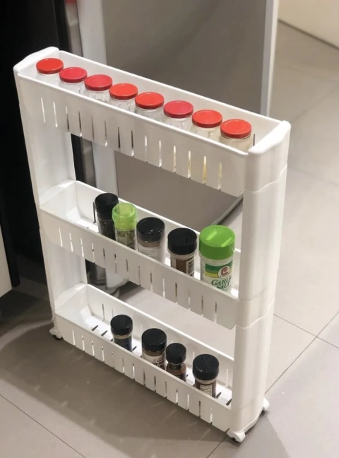 Carrito Lisboa con ruedas para espacios reducidos (3 estantes)