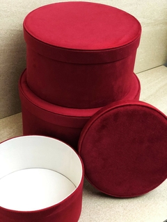 Set x 3 Cajas Charlotte rojo cereza - comprar online