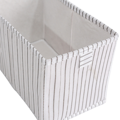 Contenedor Kioto S rayado blanco - comprar online