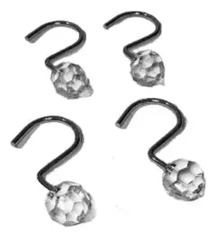 Ganchos para cortina de baño Zafiro