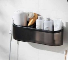 Organizador de baño black con adhesivo
