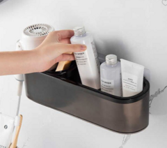 Organizador de baño black con adhesivo en internet