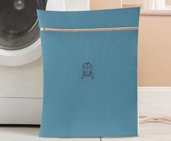 Bolsa para lavarropas prendas delicadas 60 x 50 cm celeste