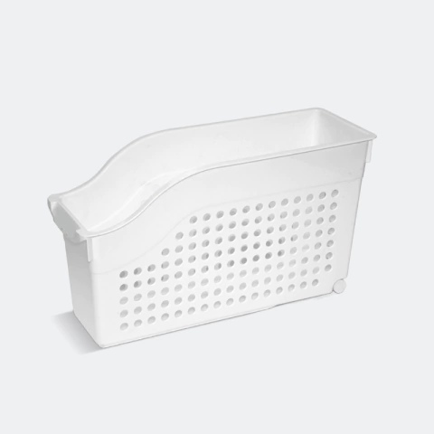 Contenedor básico con ruedas blanco