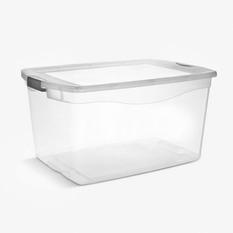 Baúl Río mediano tapa transparente