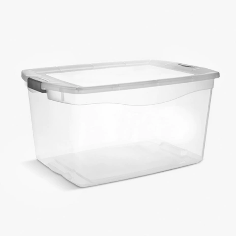 Baúl Río mediano tapa transparente