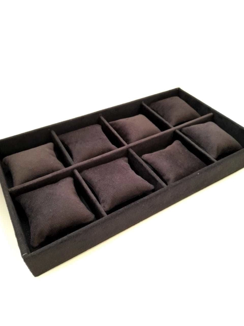 Bandeja Charlotte porta relojes y pulseras negra