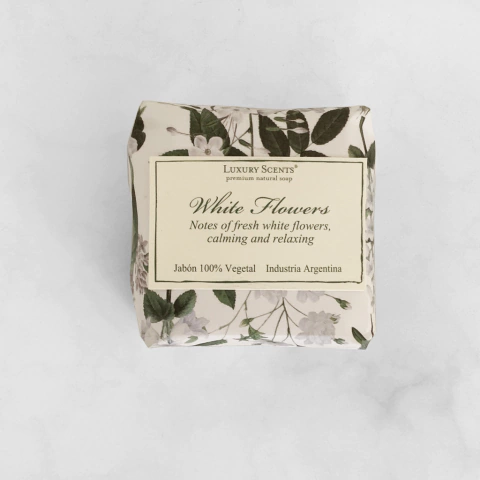 Jabón individual White flowers