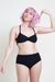 Corpiño Max - Culotte tiro medio - Negro