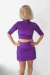 Polera + Pollera con calza - Violeta
