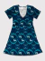 Vestido Nolineal - Gato azul