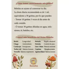 Extracto de Cola de Pavo (Turkey Tale) KONOHA - 30 ml - Kumara Almacén Natural