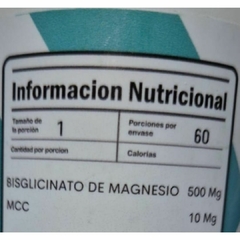 Bisglicinato de Magnesio GENOMYK - 60 comprimidos - comprar online