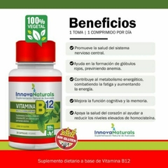 Vitamina B12 - Metilcobalamina INNOVANATURALS - 30 cápsulas - Kumara Almacén Natural