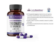 Treonato de Magnesio 500 mg LABS NUTRITION - 60 cápsulas en internet