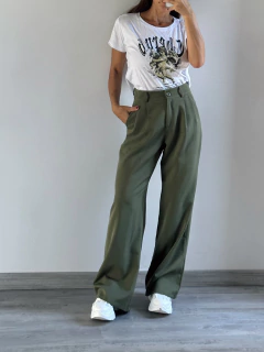PANTALON SASTRERO WIDE LEG BELEN - comprar online
