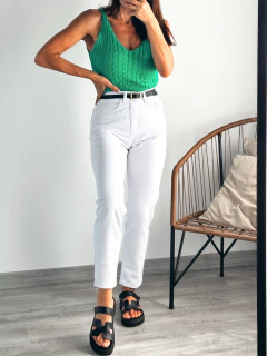 JEAN MOM WHITE - tienda online
